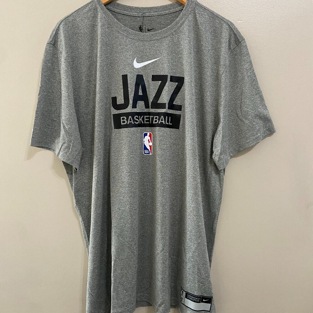 Nike NBA Utah Jazz Player Team Issue Warm Up Practice Shirt Mens 2XL NEW